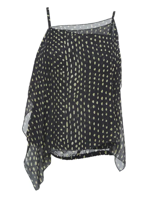 Max Mara pre-owned spot-print asymmetric top