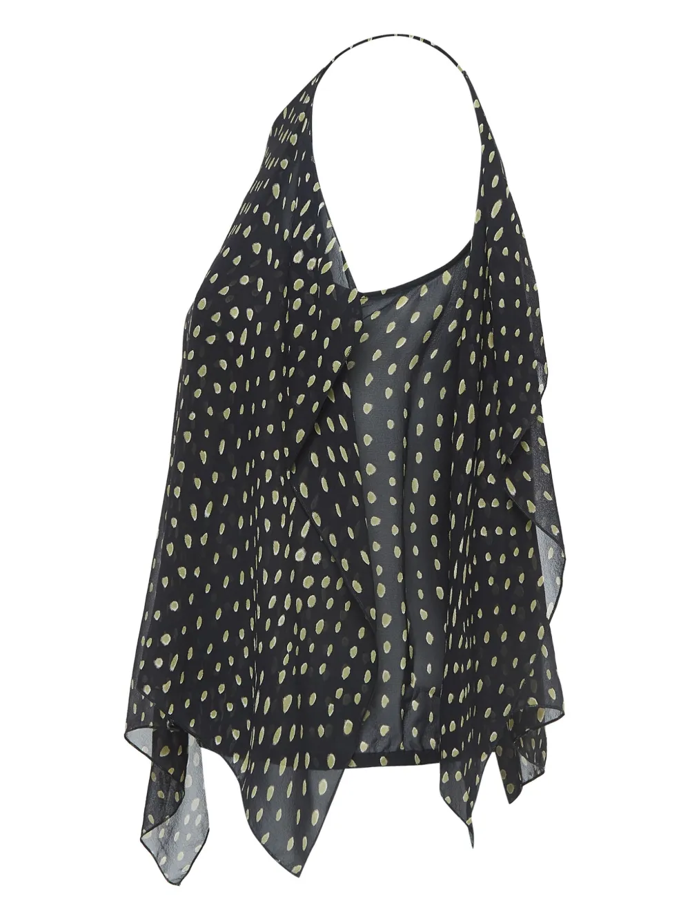 Max Mara pre-owned spot-print asymmetric top | Image 2