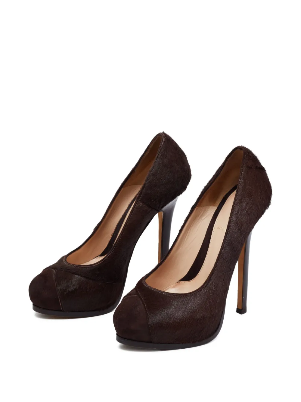 Fendi Pre-Owned 140 mm leren pumps - Bruin