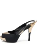 Louis Vuitton Pre-Owned 115mm leather sandals - Black