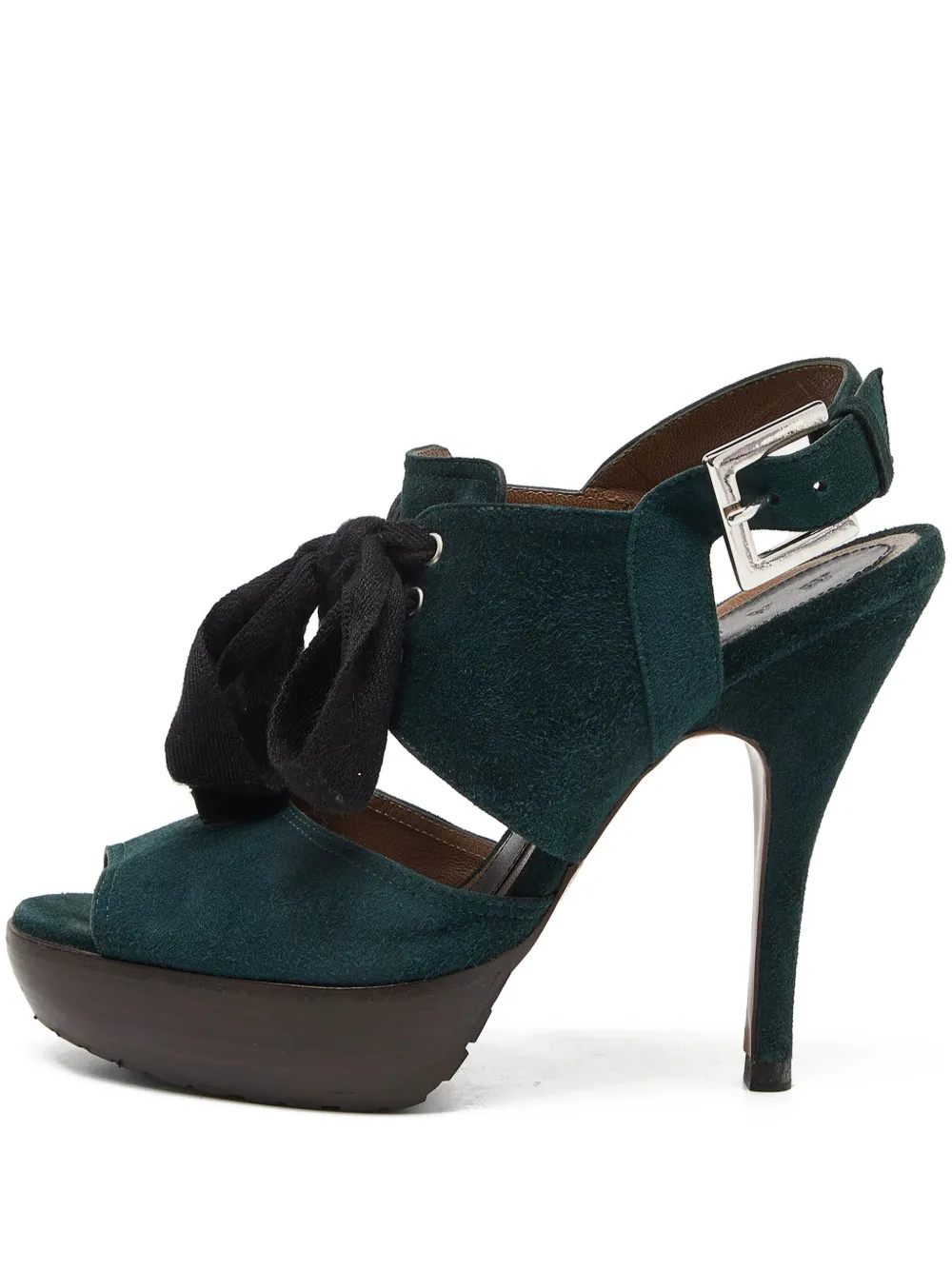 Marni Pre-Owned 120mm leather sandals | Green | Image 1