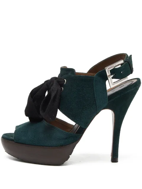 Marni Pre-Owned 120mm leather sandals 