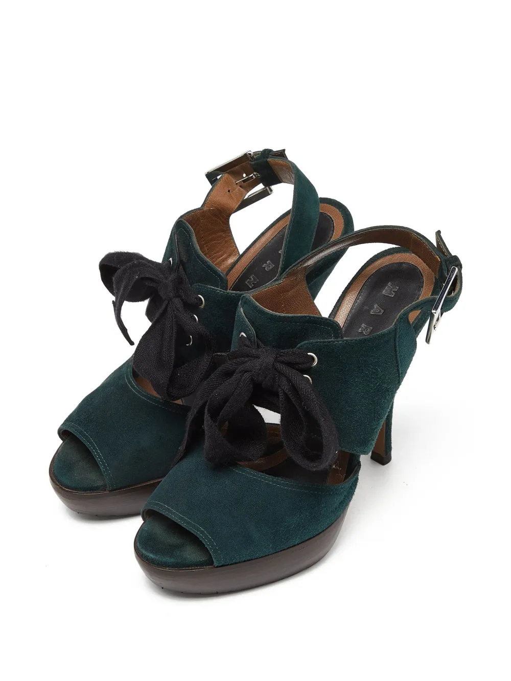 Marni Pre-Owned 120mm leather sandals | Image 2