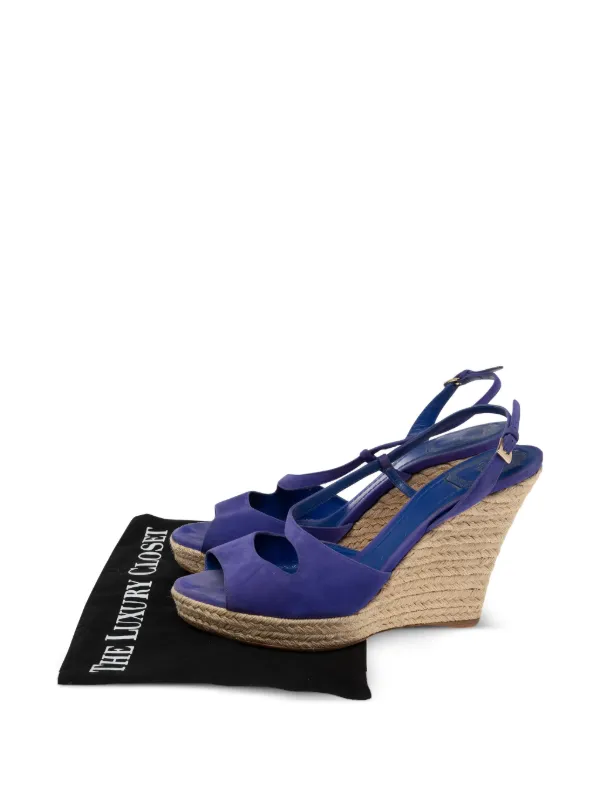 Christian Dior Pre-Owned スエード エスパドリーユ | ブルー