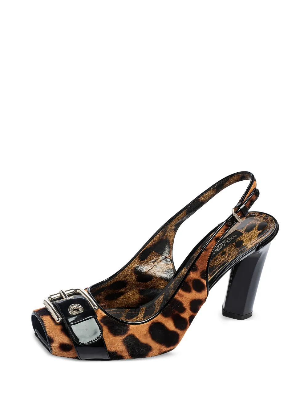Dolce & Gabbana Pre-Owned 80mm leopard-print slingback pumps | Shoes | Image 2