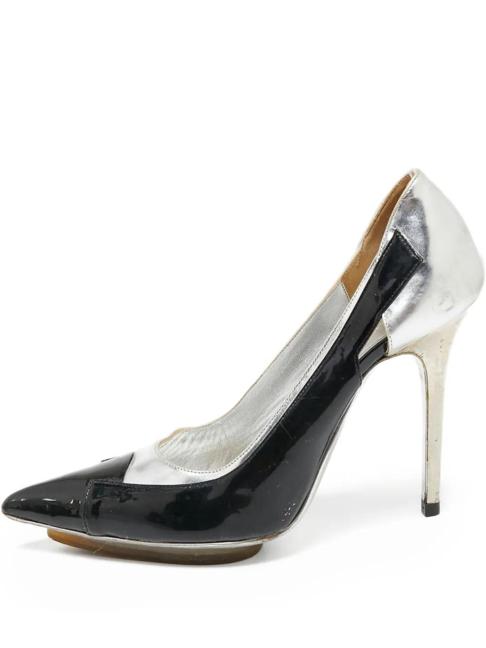 Balenciaga Pre-Owned 110mm leather pumps | Silver | Image 1