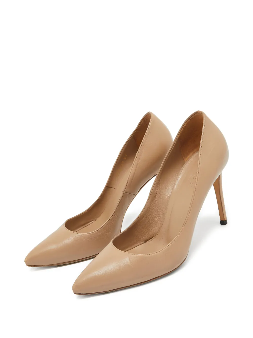 Gucci Pre-Owned 100 mm leren pumps - Bruin