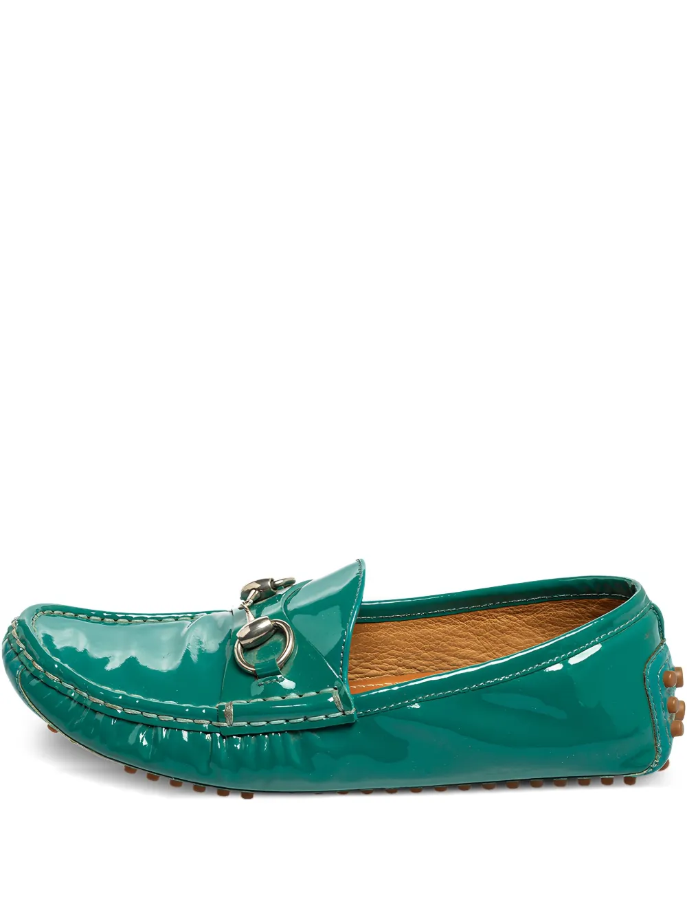 Gucci Pre-Owned ホースビット レザーローファー - グリーン Gucci Pre-Owned ホースビット レザーローファー - グリーン