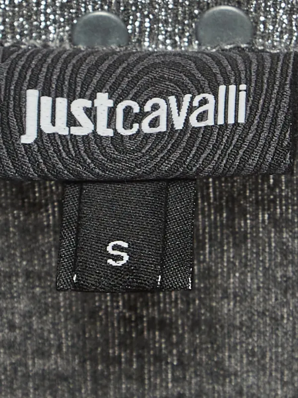just cavalli silver dress Metallic Dress