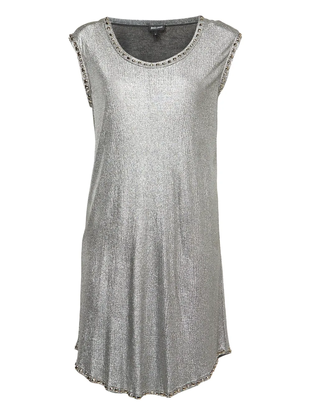 Just Cavalli Vintage metallic-effect midi dress | Silver | Image 1