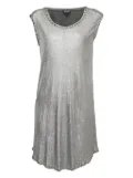 Just Cavalli Vintage metallic-effect midi dress - Silver