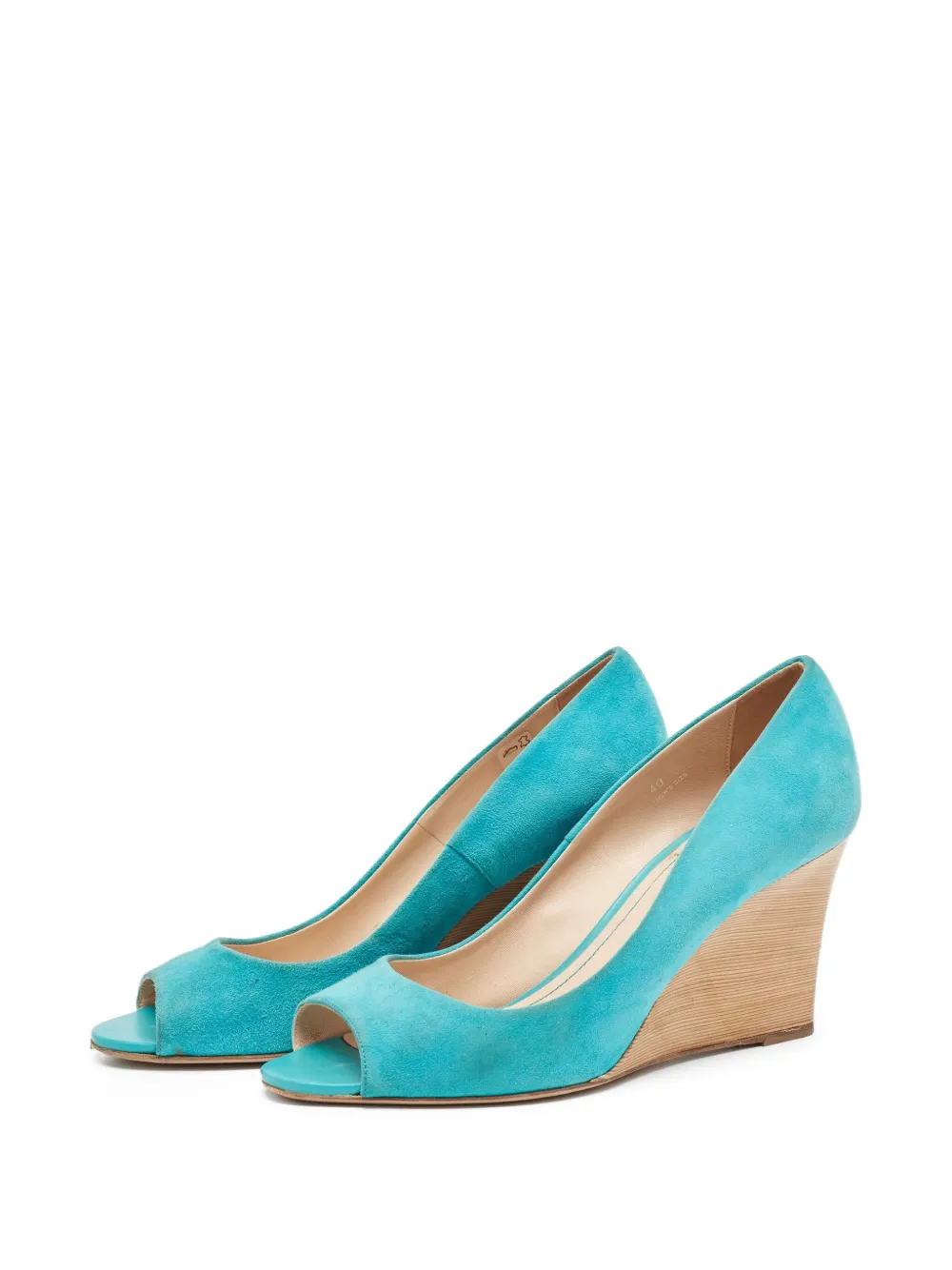 Tod's Vintage 110 mm pumps met open neus - Blauw