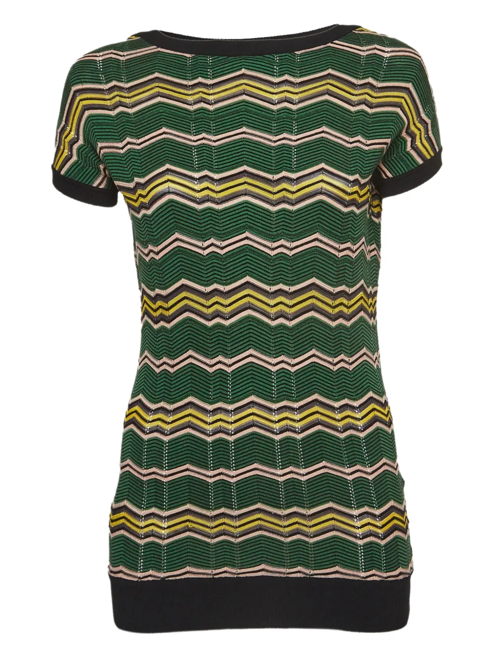 Missoni Pre-Owned top tejido en zigzag | verde | Image 1