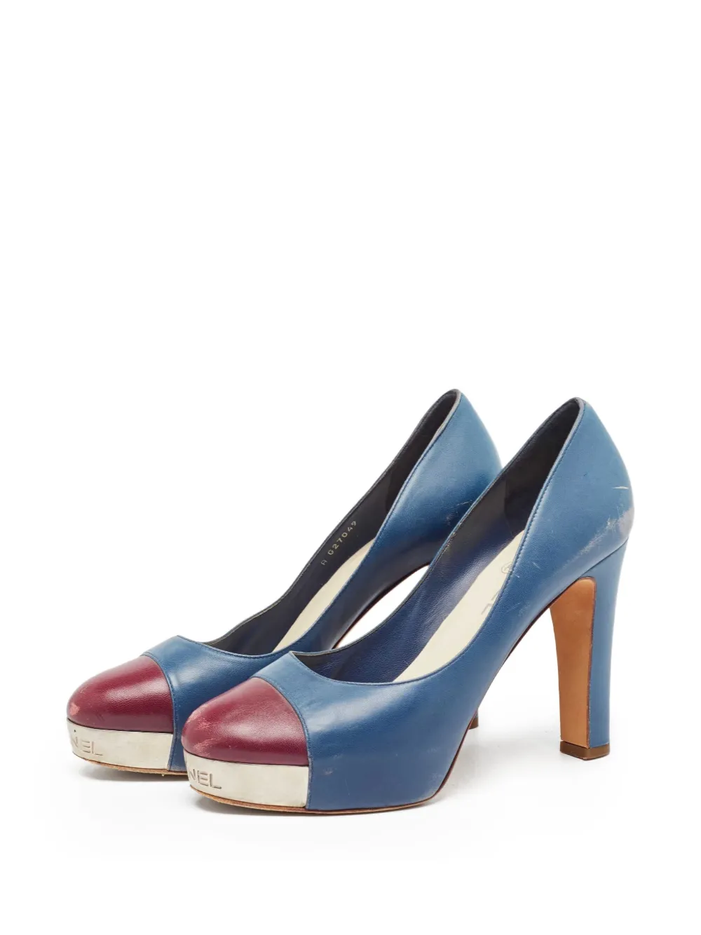 CHANEL Pre-Owned 110mm cap-toe platform pumps | Image 2