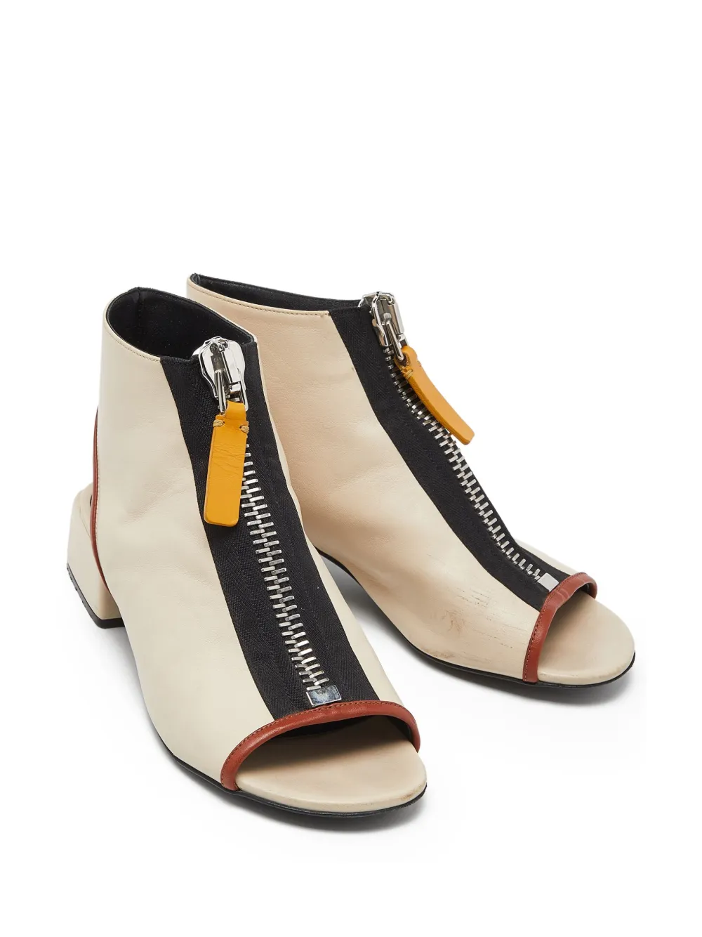 Marni Pre-Owned zippered block-heel ankle boots | Image 2