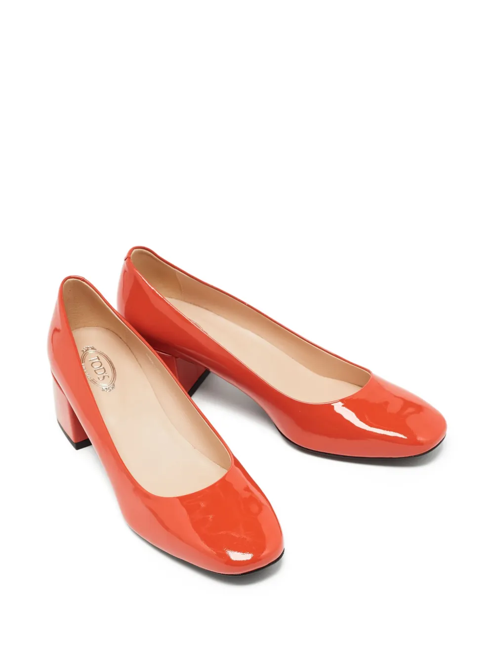 Tod's Vintage 55mm block-heel patent pumps | Heeled Pumps | Image 2