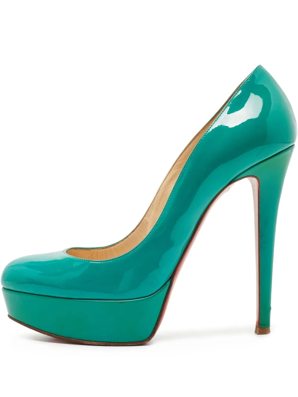 Christian Louboutin Pre-Owned プラットフォーム パンプス 130mm - グリーン Christian Louboutin Pre-Owned プラットフォーム パンプス 130mm - グリーン