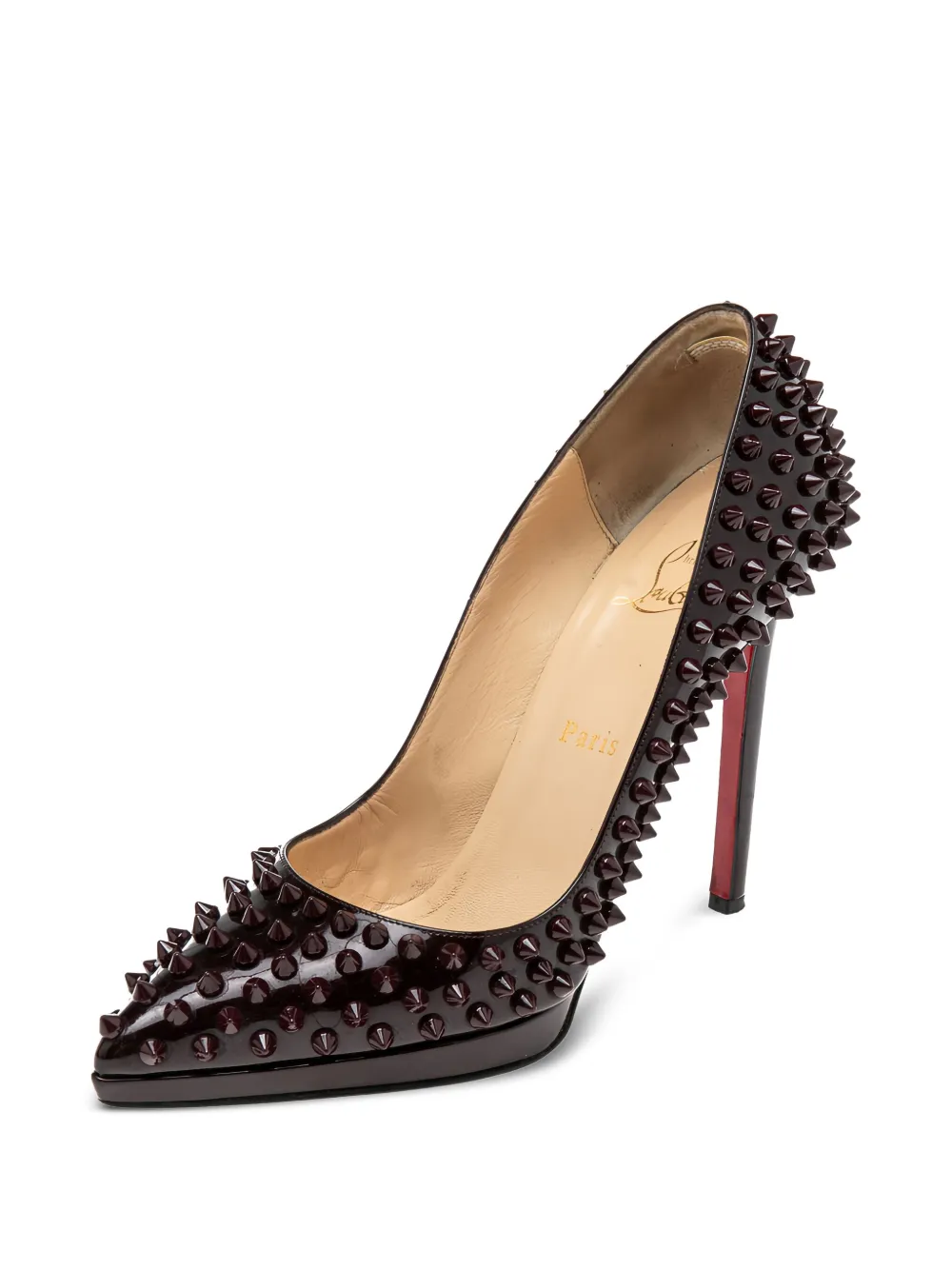 Christian Louboutin Pre-Owned 130 mm Pigalle Plato pumps - Rood