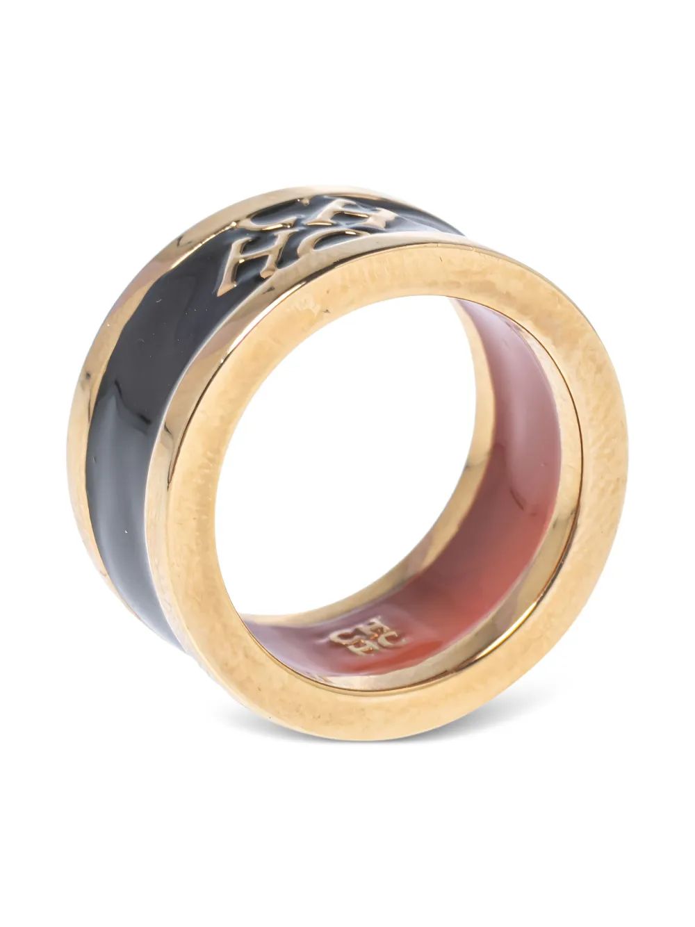 Pre-owned Carolina Herrera Logo-embossed Ring