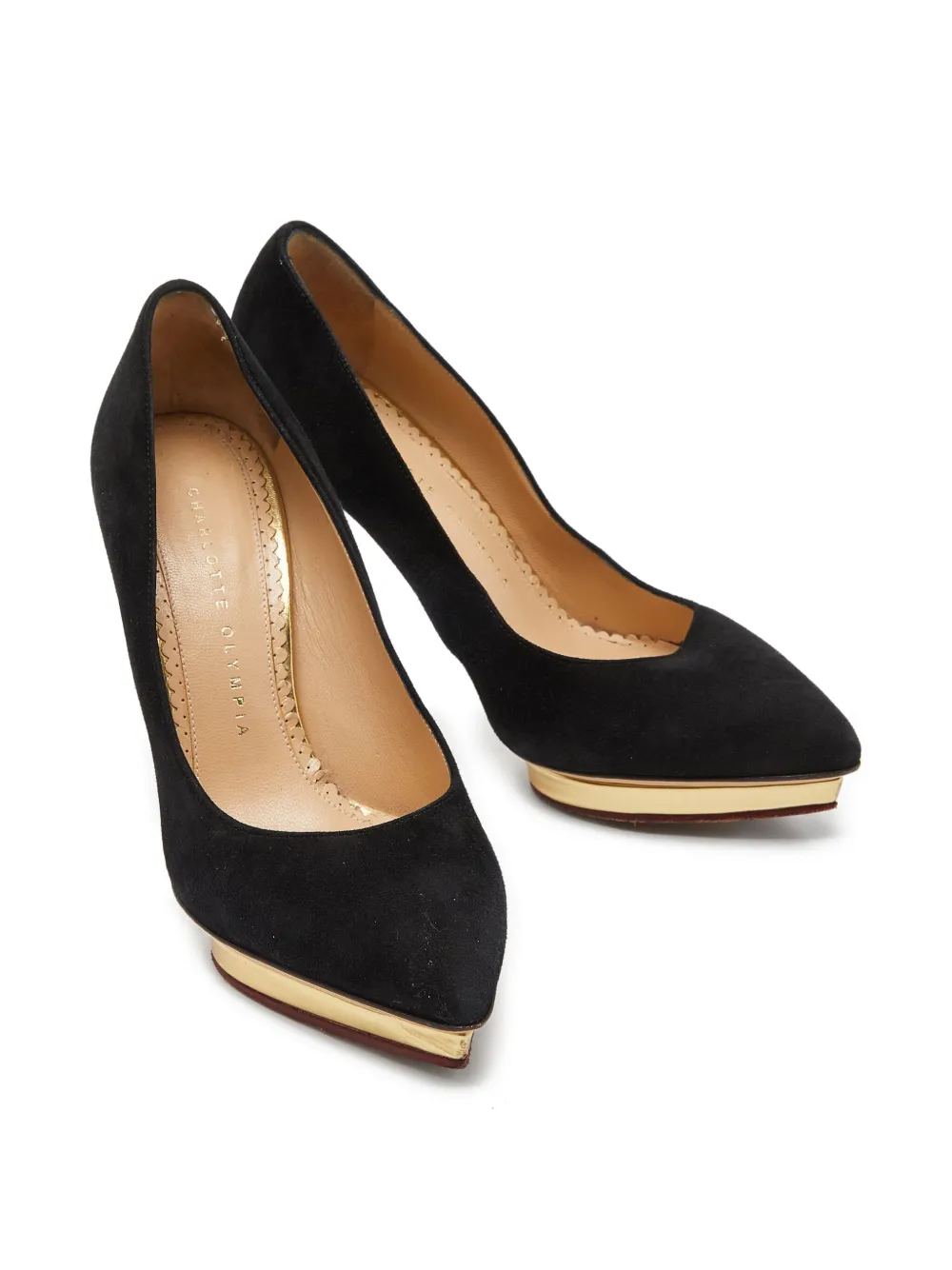 Charlotte Olympia escarpins pre-owned 105 mm en daim | Image 2