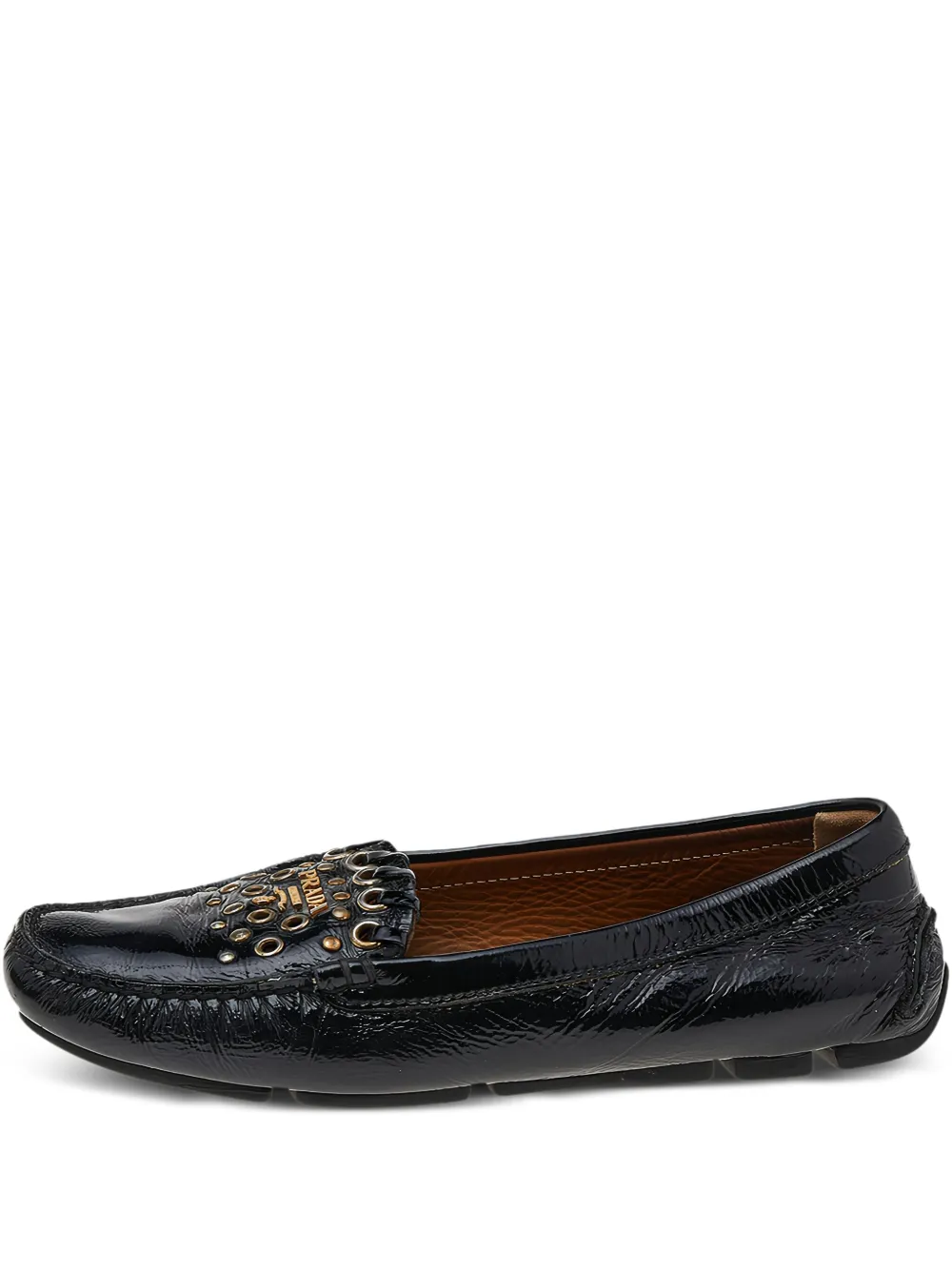 Prada Pre-Owned studded loafers | Black | Image 1
