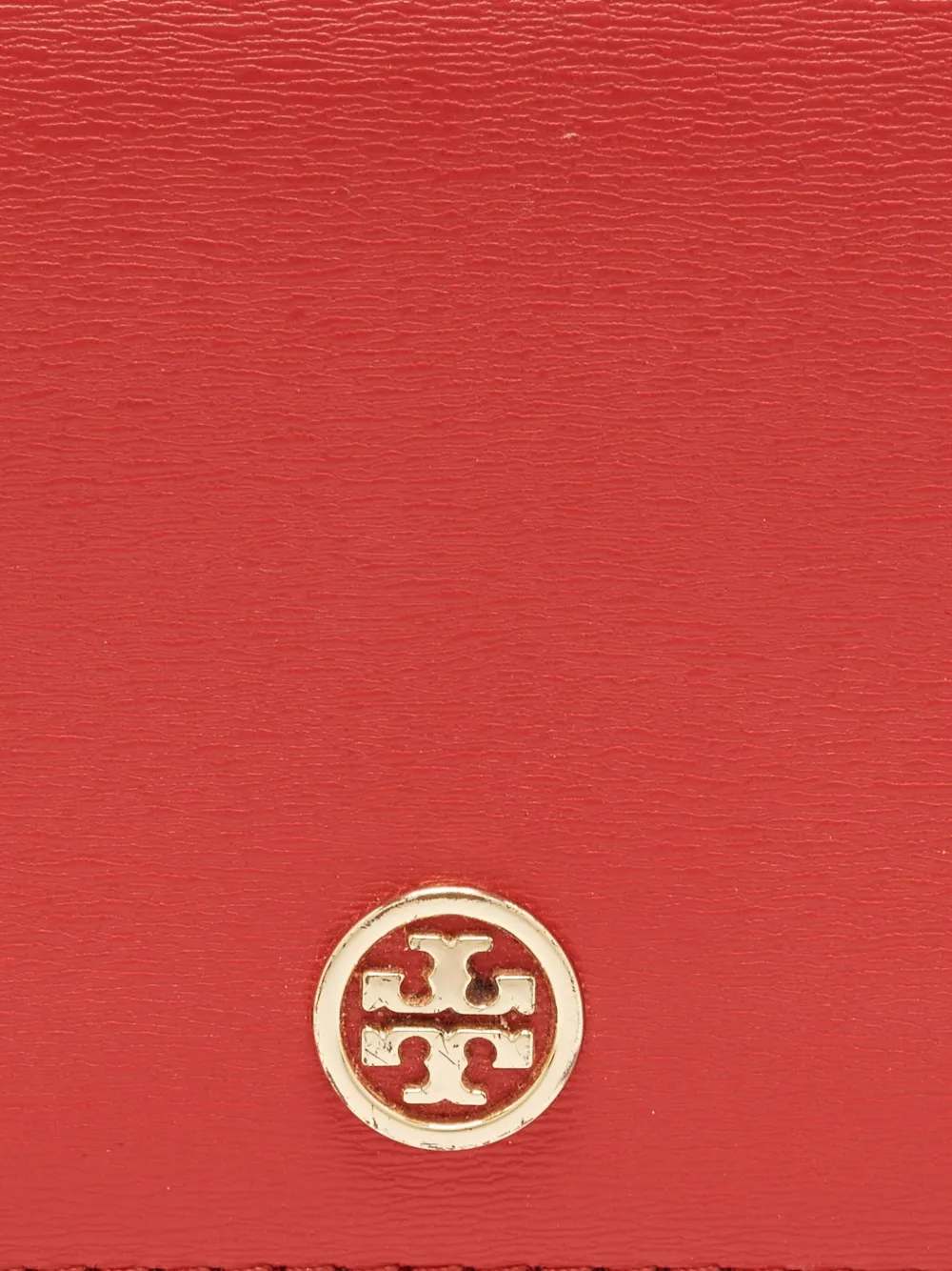 Pre-owned Tory Burch Parker Leather Compact Wallet