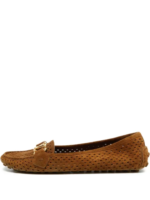 Louis Vuitton Pre-Owned suede loafers