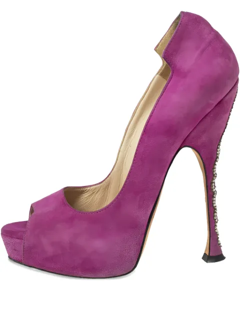Brian Atwood pre-owned 140mm peep-toe pumps
