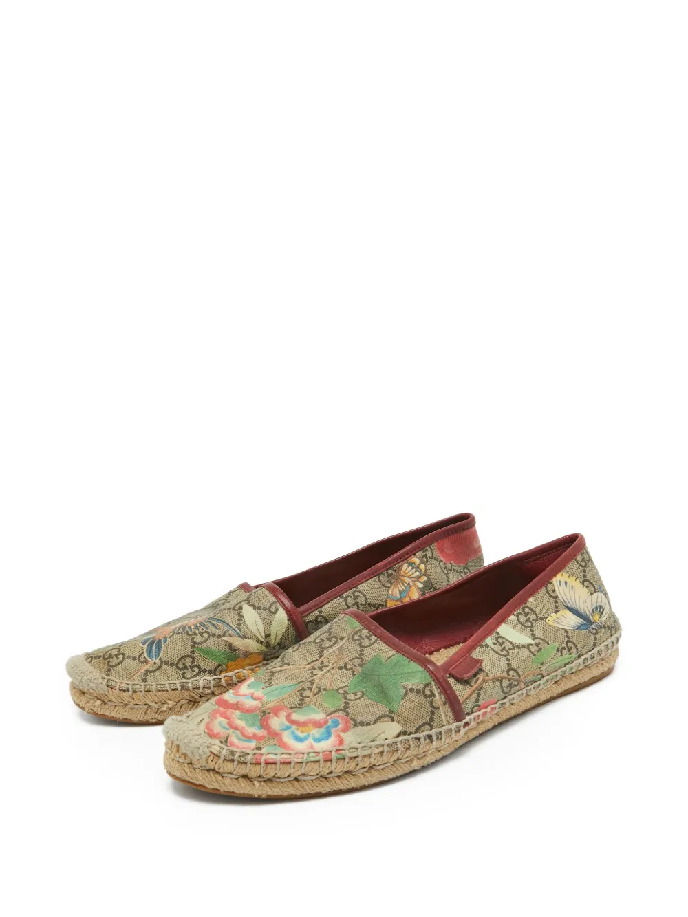 Gucci Pre-Owned GG Supreme canvas espadrilles - Beige