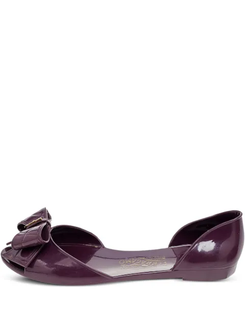 Ferragamo Pre-Owned flats con detalle de moño