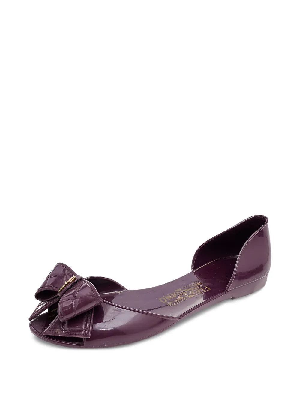 Ferragamo Pre-Owned bow-embellished jelly ballet flats | Image 2