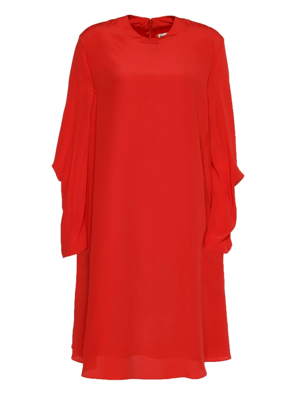 Balenciaga Pre-Owned Abito con maniche arricciate - Arancione