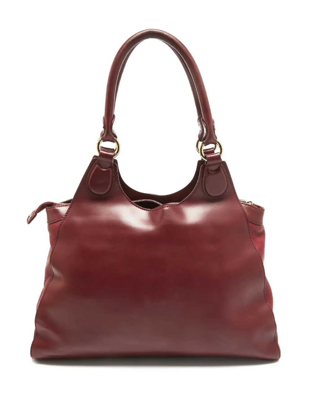 Pre-owned Aigner Vintage Leather Tote Bag In Red