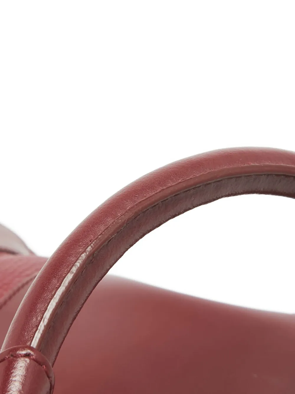 Pre-owned Aigner Vintage Leather Tote Bag In Red