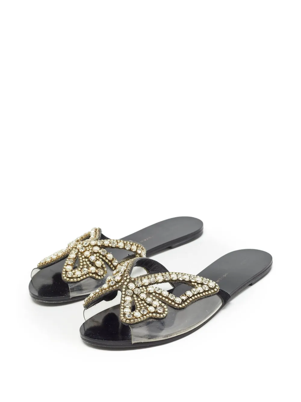Sophia Webster pre-owned Madame Butterfly beaded flat sandals | Image 2