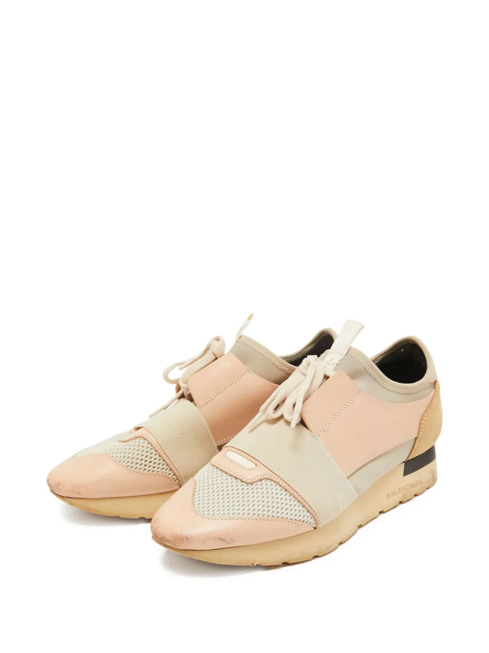 Balenciaga Pre-Owned Sneakers met vlakken - Roze