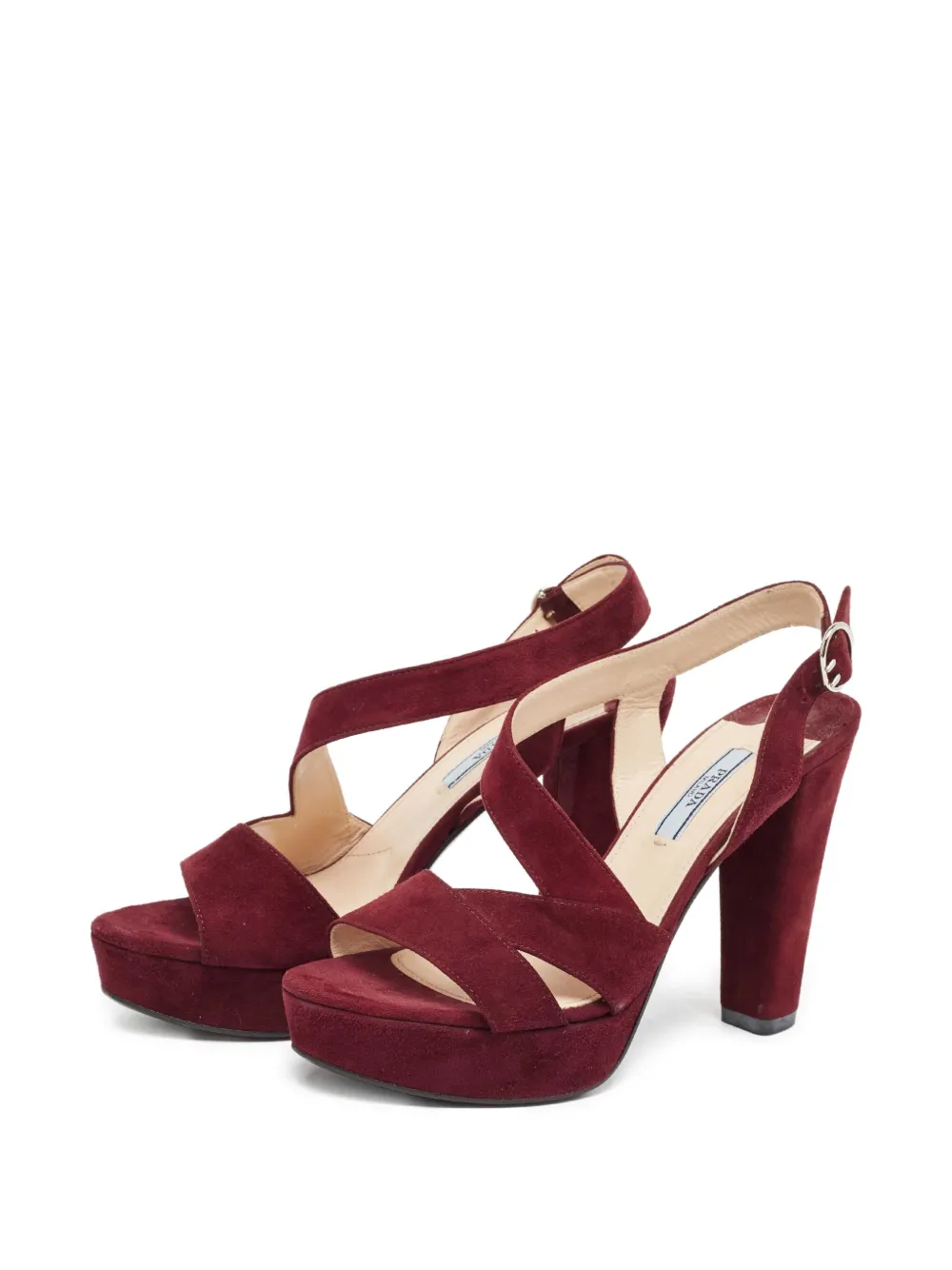 Prada Pre-Owned 110mm suede sandals | Image 2