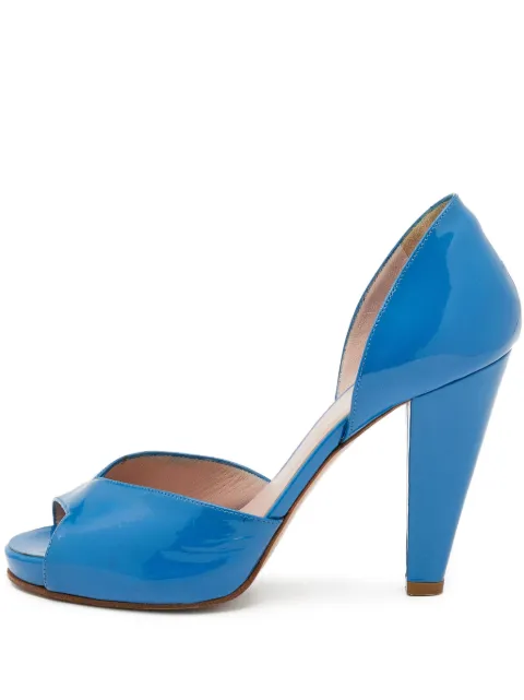 Chloé Pre-Owned 100mm peep-toe pumps