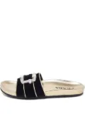 Prada Pre-Owned jewel-buckle slides - Black