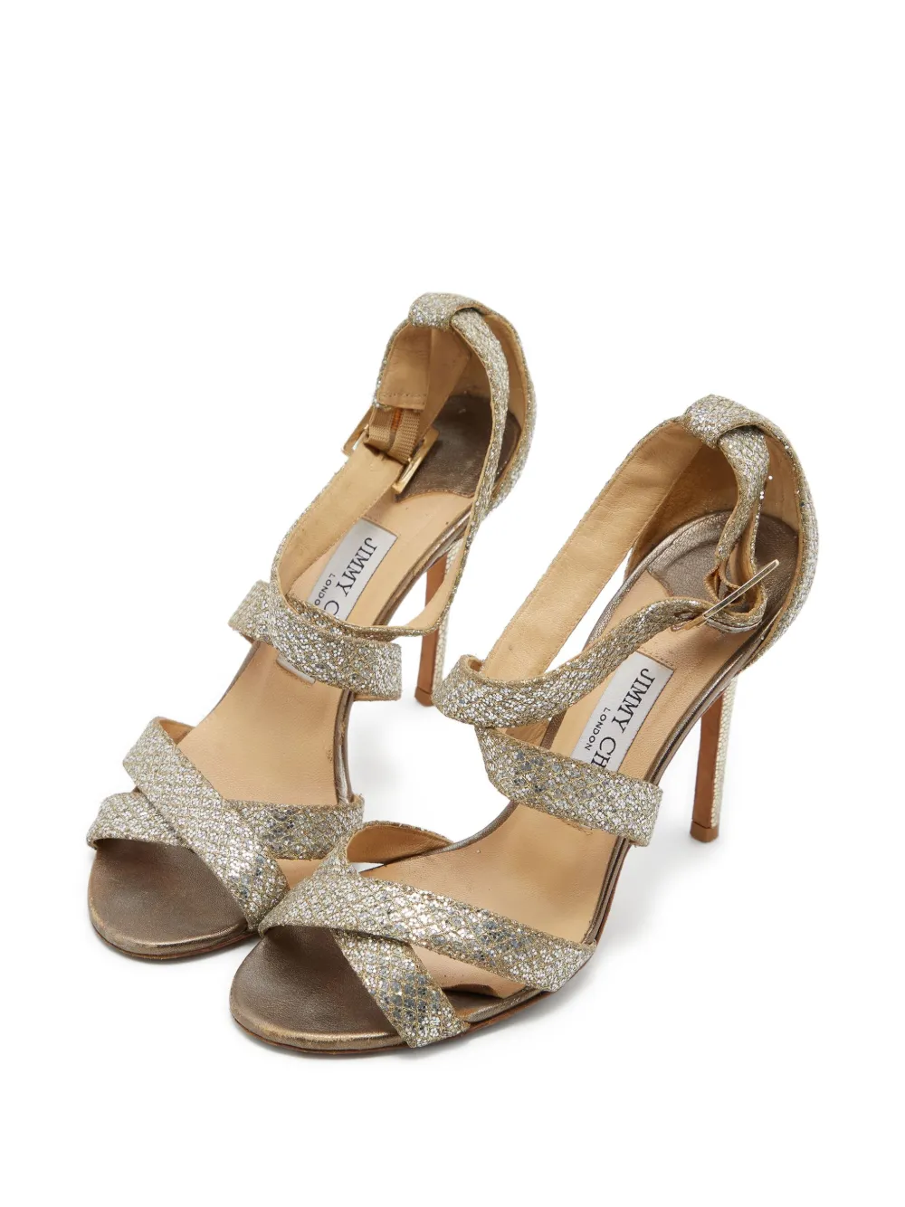 Jimmy Choo Pre-Owned 105mm diamond-pattern sandals | Image 2