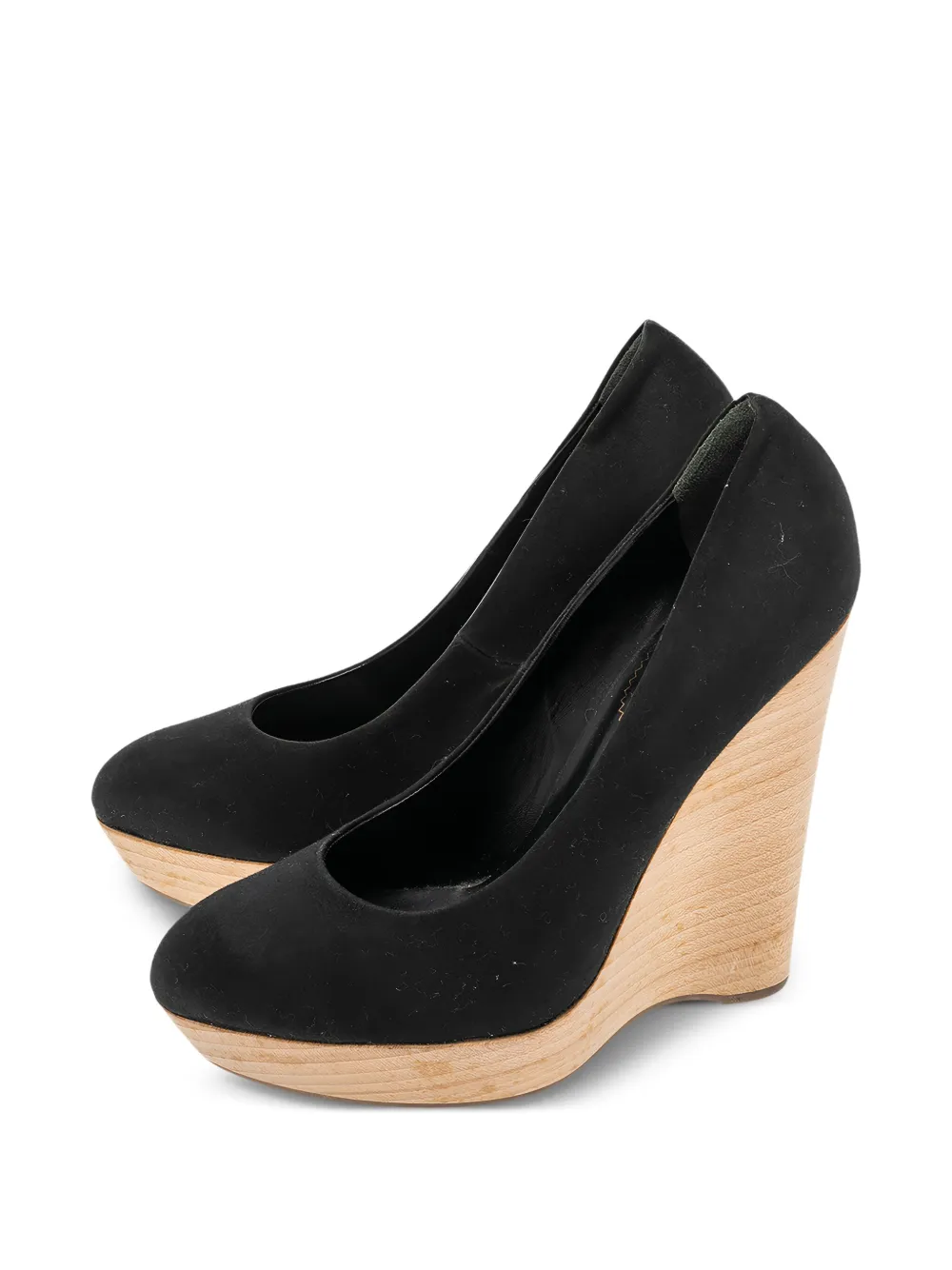Saint Laurent Pre-Owned 140 mm suède pumps - Zwart