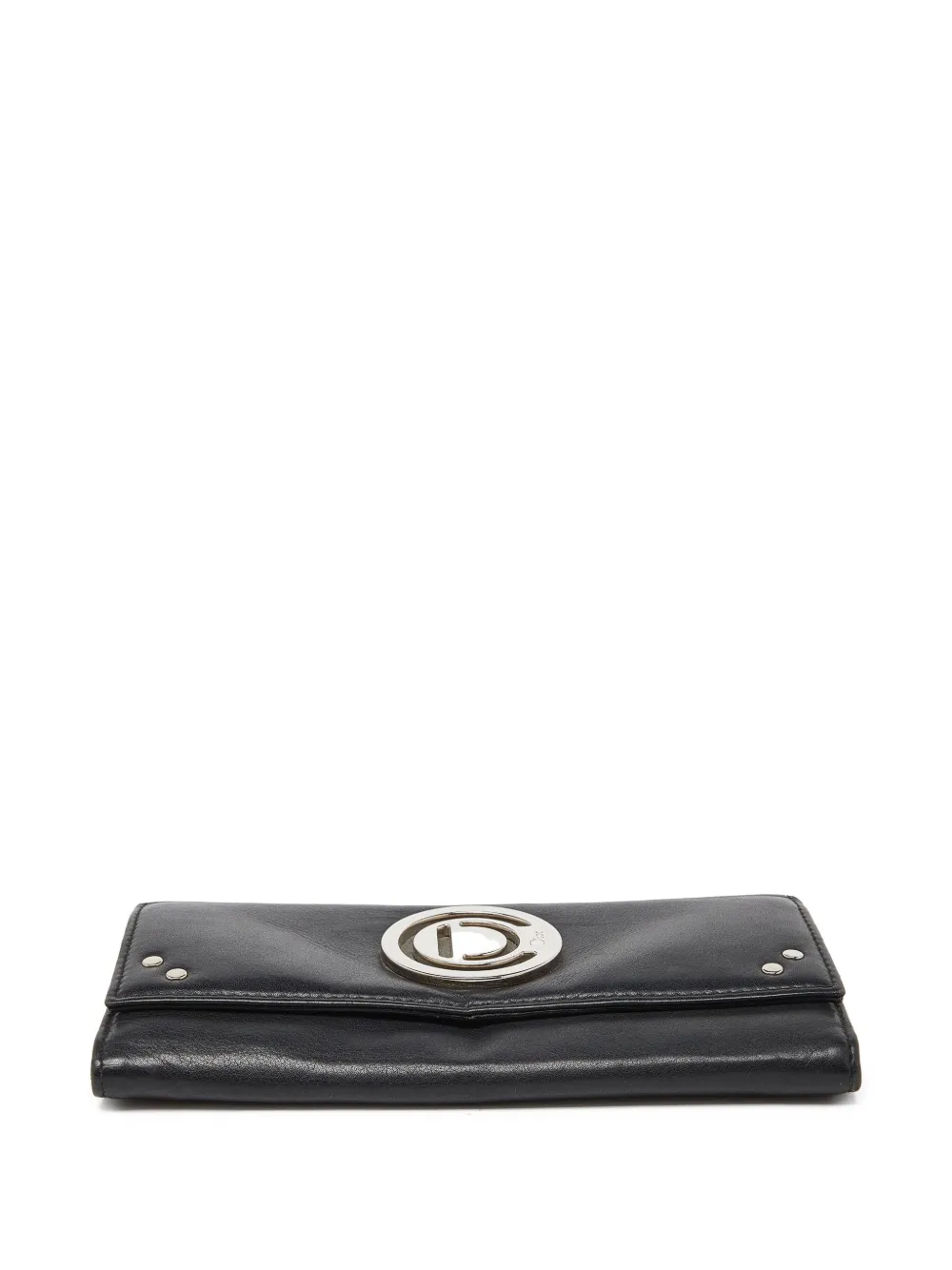 Pre-owned Dior Leather Continental Wallet