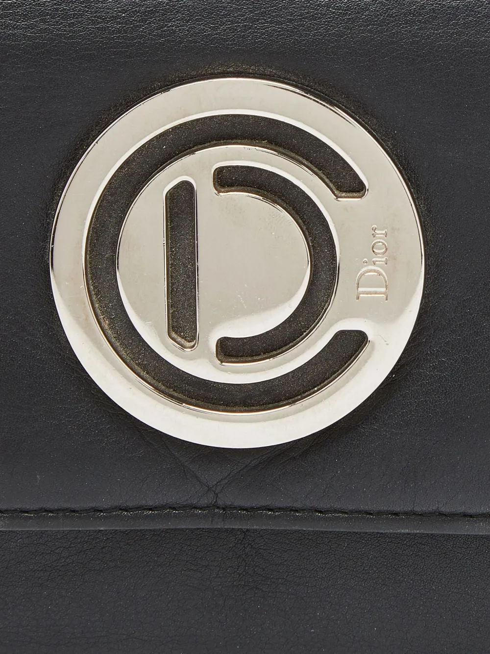 Pre-owned Dior Leather Continental Wallet