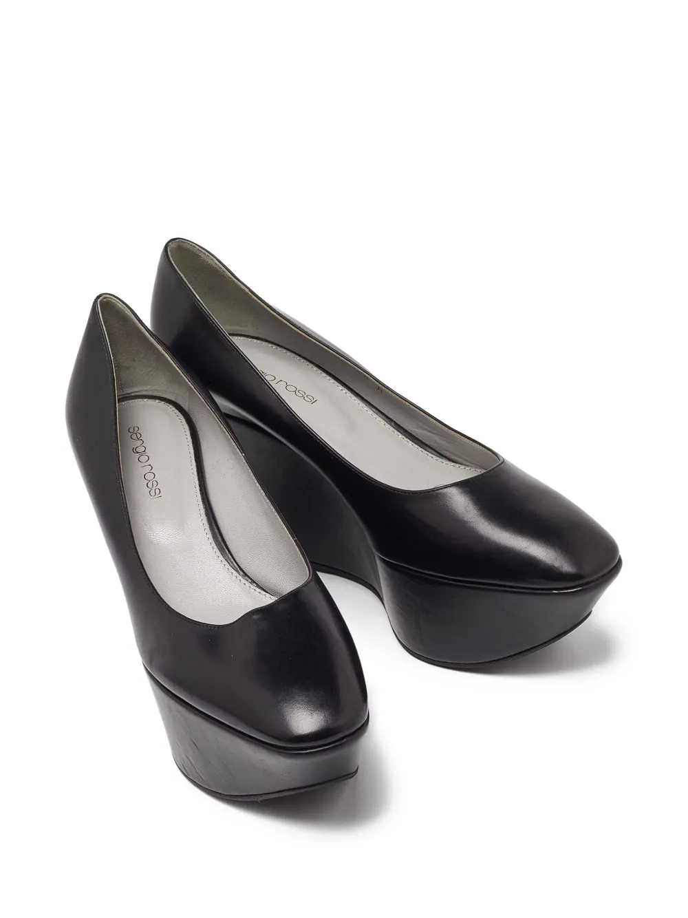 Sergio Rossi Vintage pre-owned 95mm platform wedge pumps | Image 2
