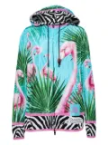 Dolce & Gabbana Pre-Owned x DJ Khaled flamingo-print hoodie - Blue