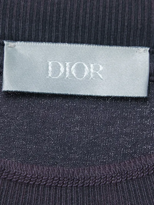 Dior HOMME × PETER DOIG T-shirt 刺繍ロゴTシャツ Men's DIOR x PETER DOIG Crossover FW21 Logo Embroidered