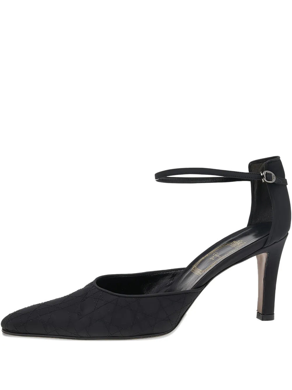 Christian Dior Pre-Owned 80mm Cannage pumps - ブラック Christian Dior Pre-Owned 80mm Cannage pumps - ブラック