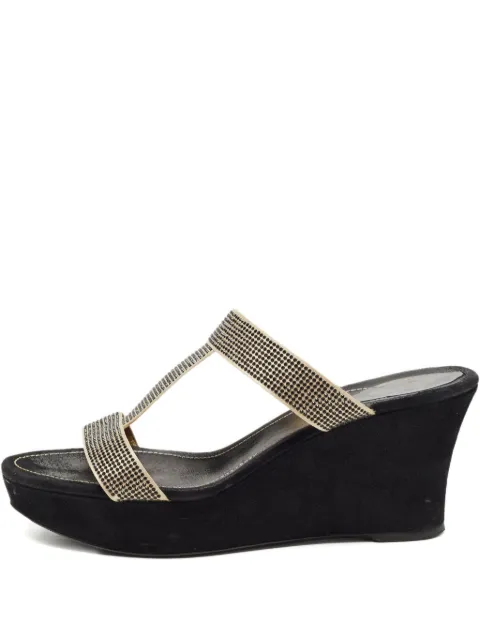 René Caovilla 2024 85mm crystal-embellished mules