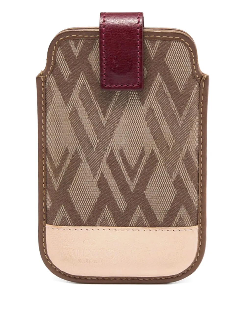 Valentino Garavani Pre-Owned leather phone bag | Neutrals | Image 1