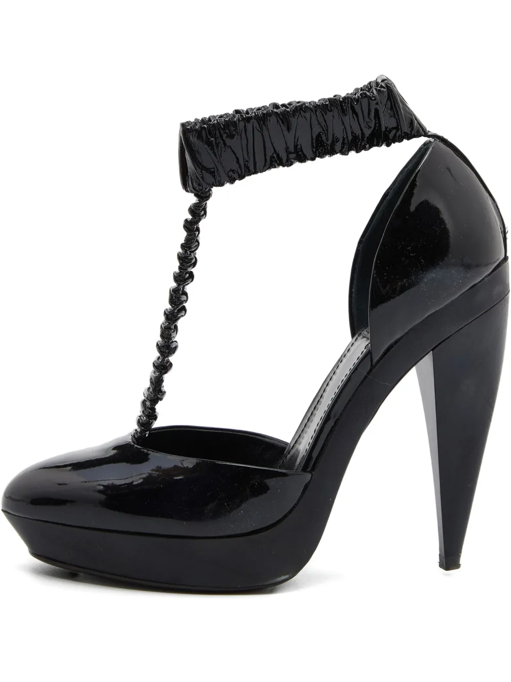 Burberry Pre-Owned 120mm patent-leather t-strap pumps | Black | Image 1